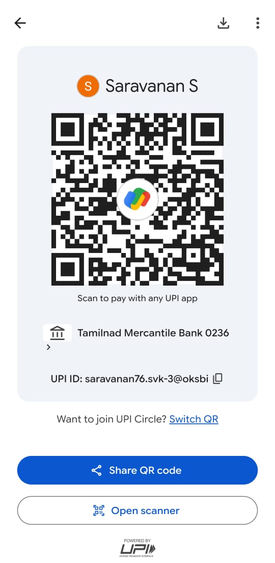 UPI QR Code for Raahul Crackers